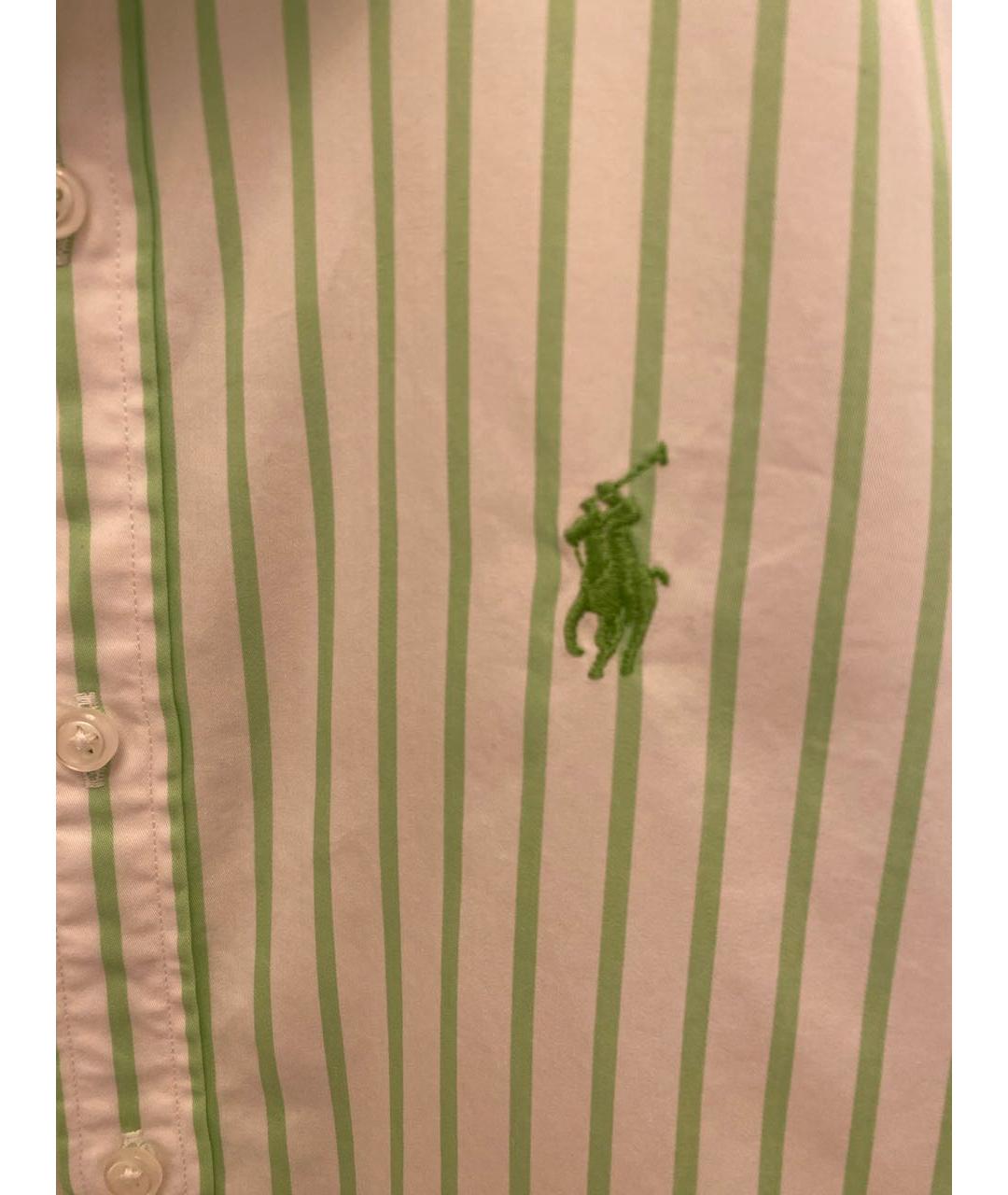 RALPH LAUREN Белая хлопковая рубашка, фото 4