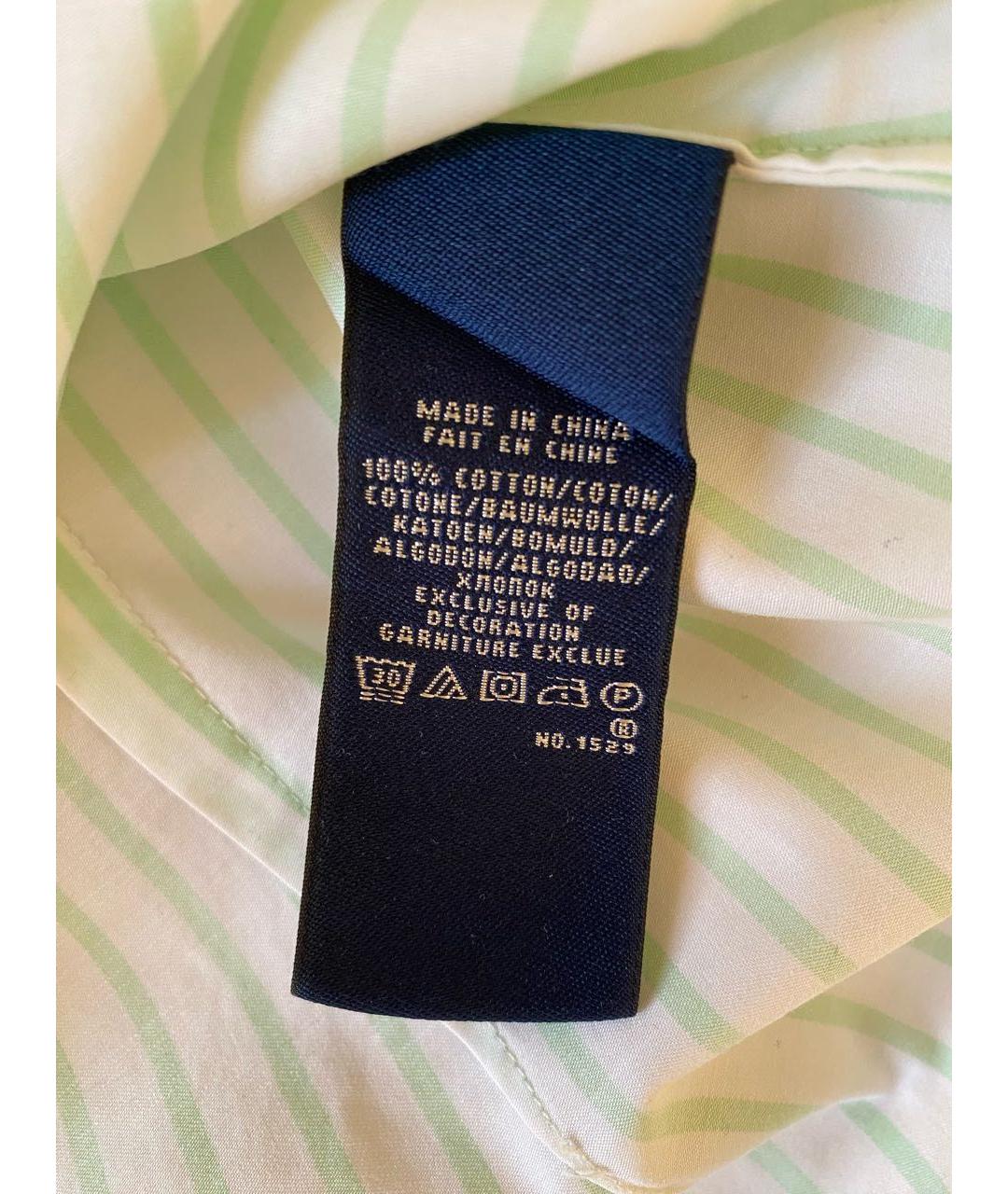 RALPH LAUREN Белая хлопковая рубашка, фото 6