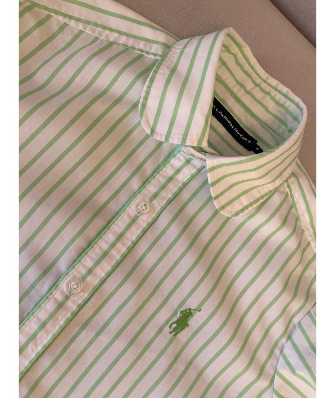 RALPH LAUREN Белая хлопковая рубашка, фото 7