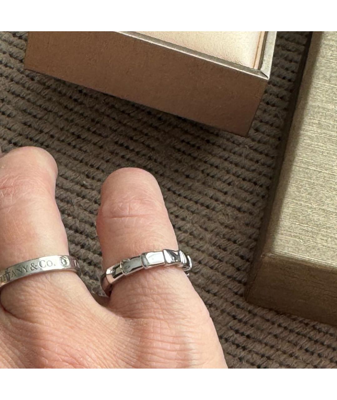BVLGARI Серебряное кольцо из белого золота, фото 7