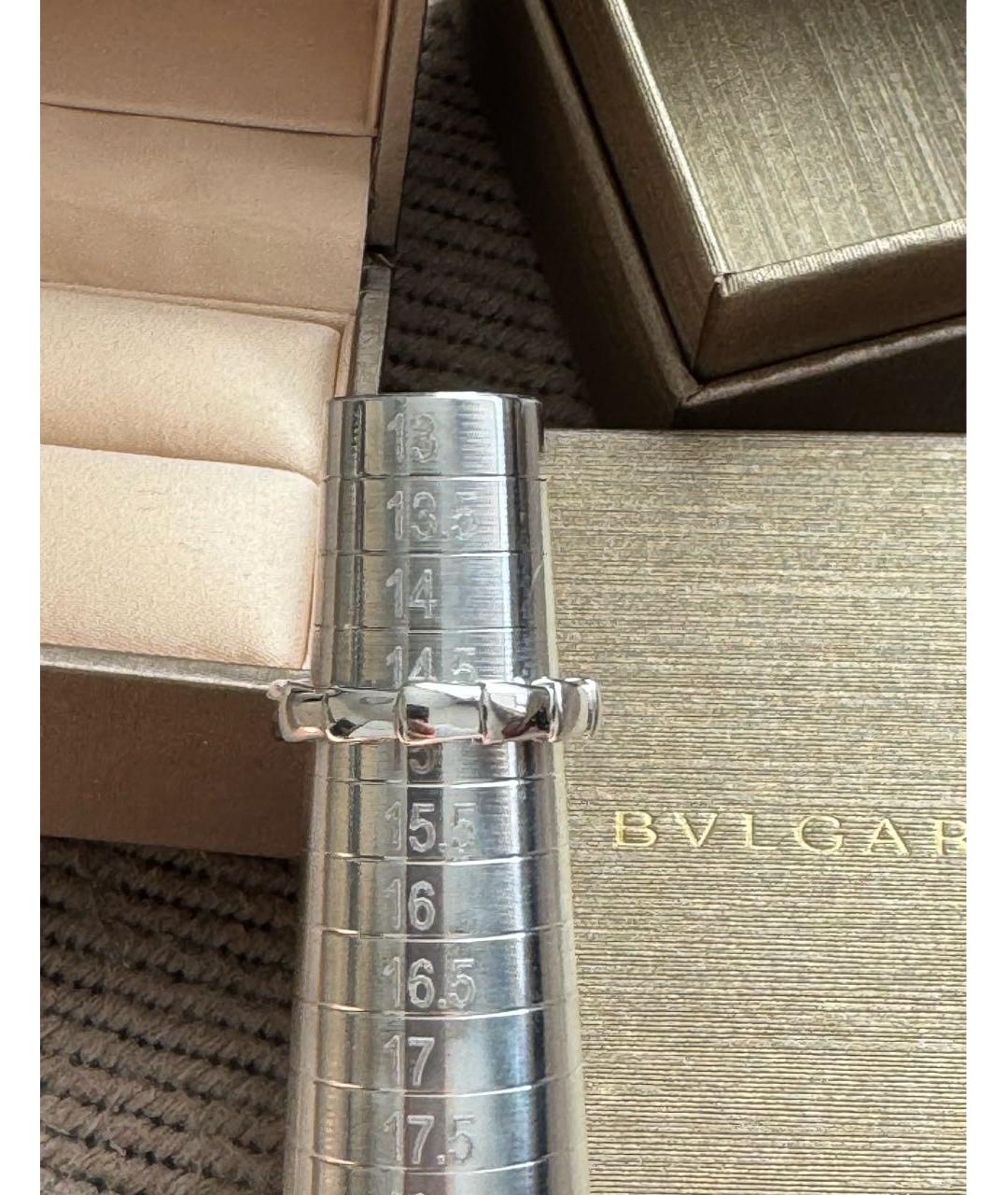 BVLGARI Серебряное кольцо из белого золота, фото 4