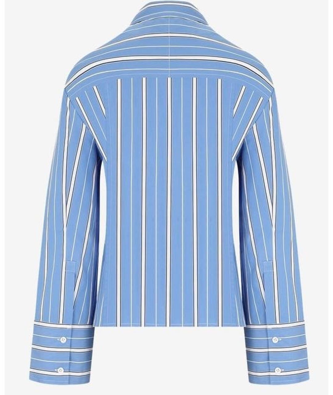 JACQUEMUS Синяя хлопковая рубашка, фото 2