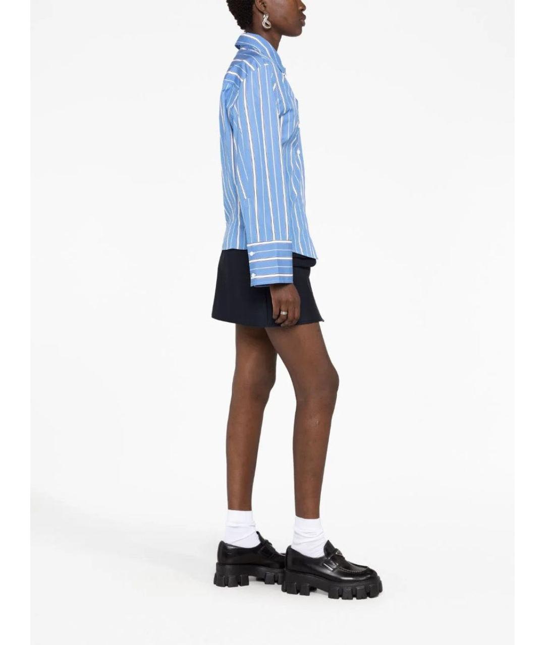 JACQUEMUS Синяя хлопковая рубашка, фото 8