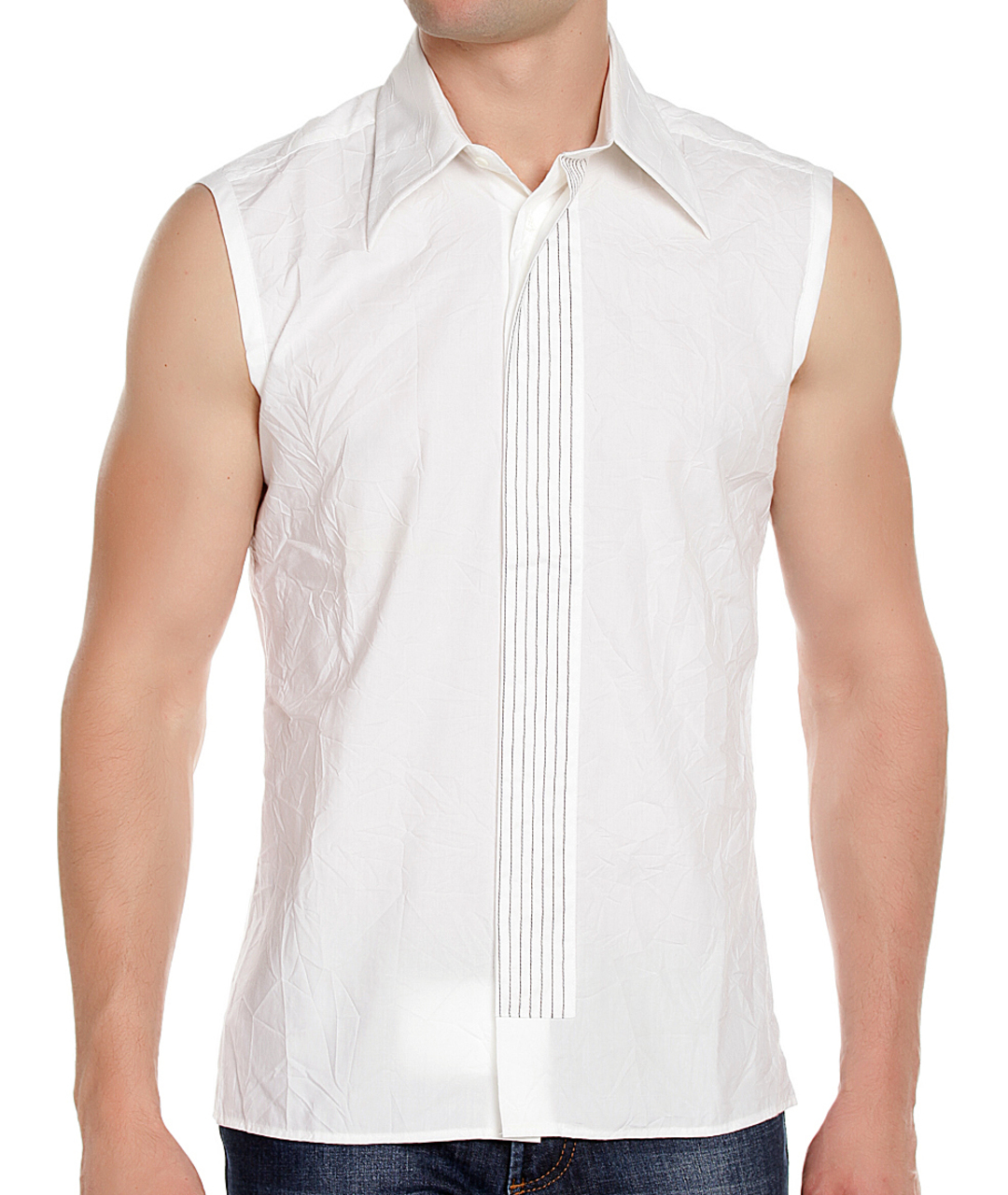 JOHN RICHMOND Белая хлопковая кэжуал рубашка, фото 4