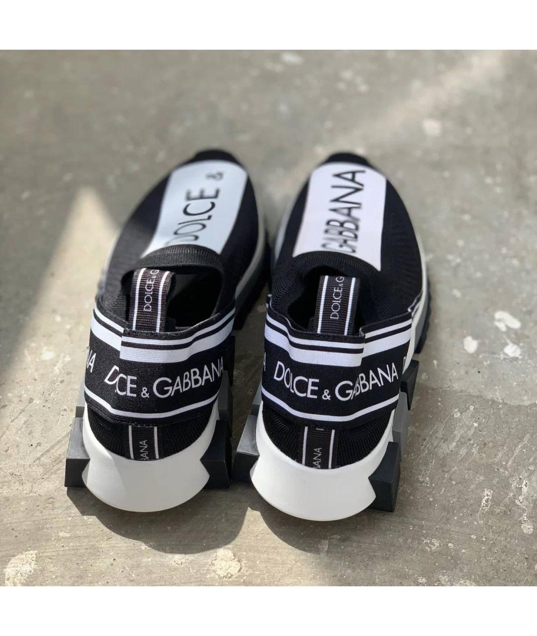 DOLCE&GABBANA Черные кроссовки, фото 6