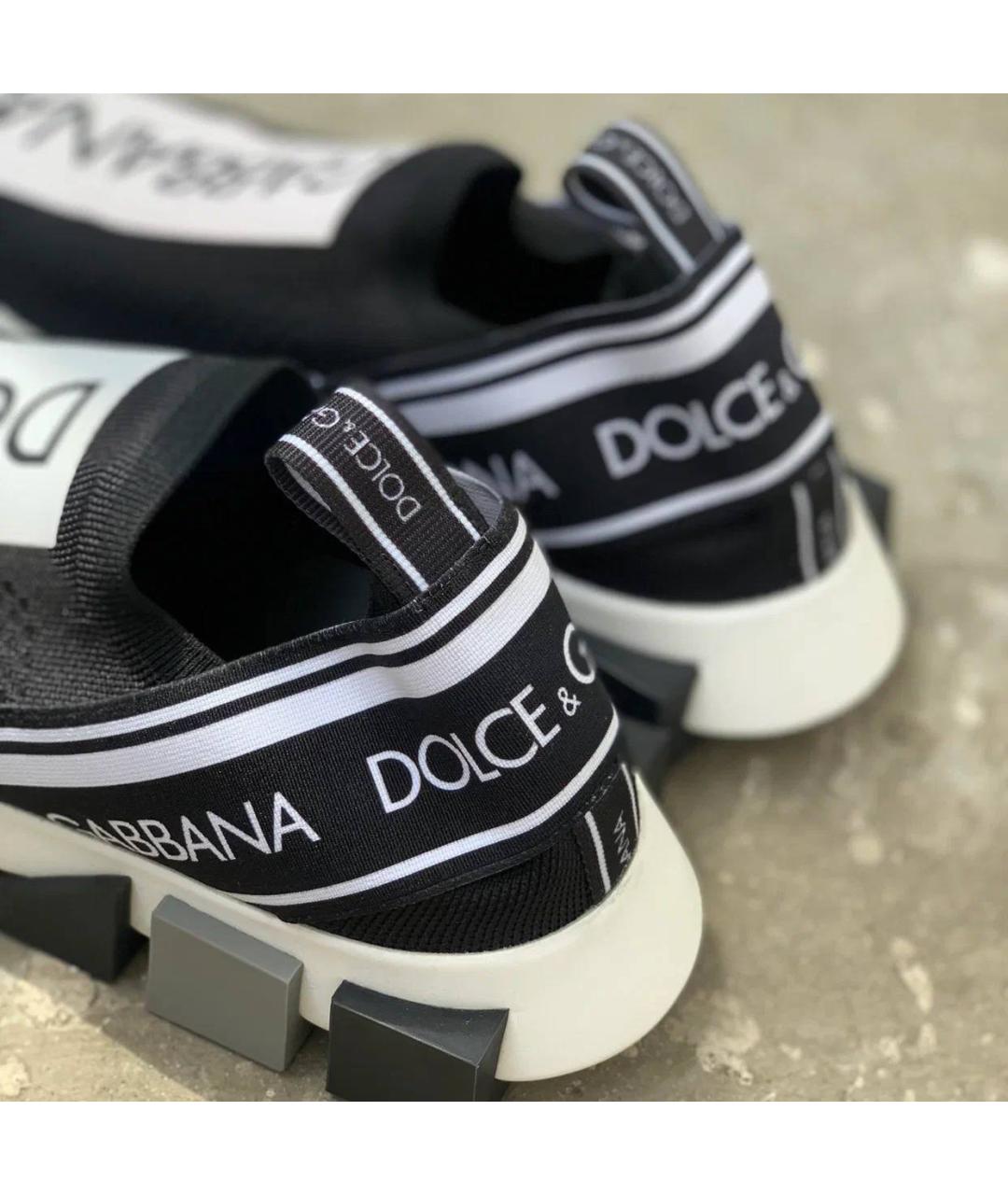 DOLCE&GABBANA Черные кроссовки, фото 8