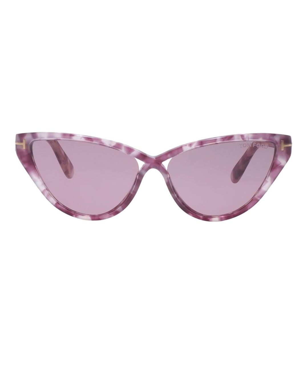 TOM FORD Бордовые пластиковые солнцезащитные очки, фото 1