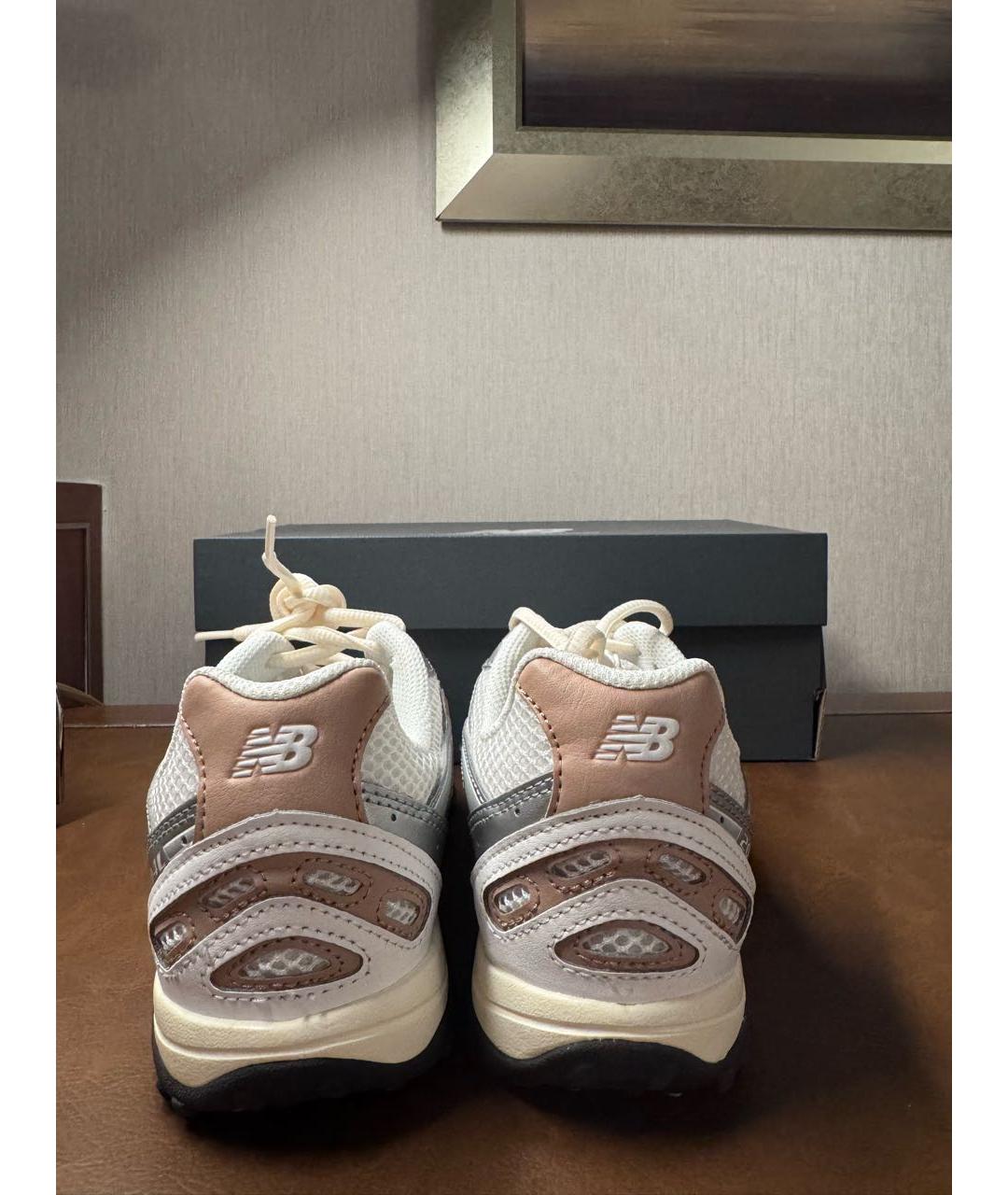 NEW BALANCE Серебряные синтетические кроссовки, фото 4