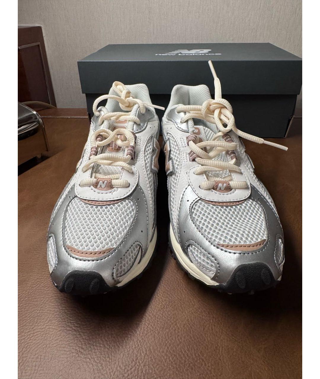 NEW BALANCE Серебряные синтетические кроссовки, фото 2
