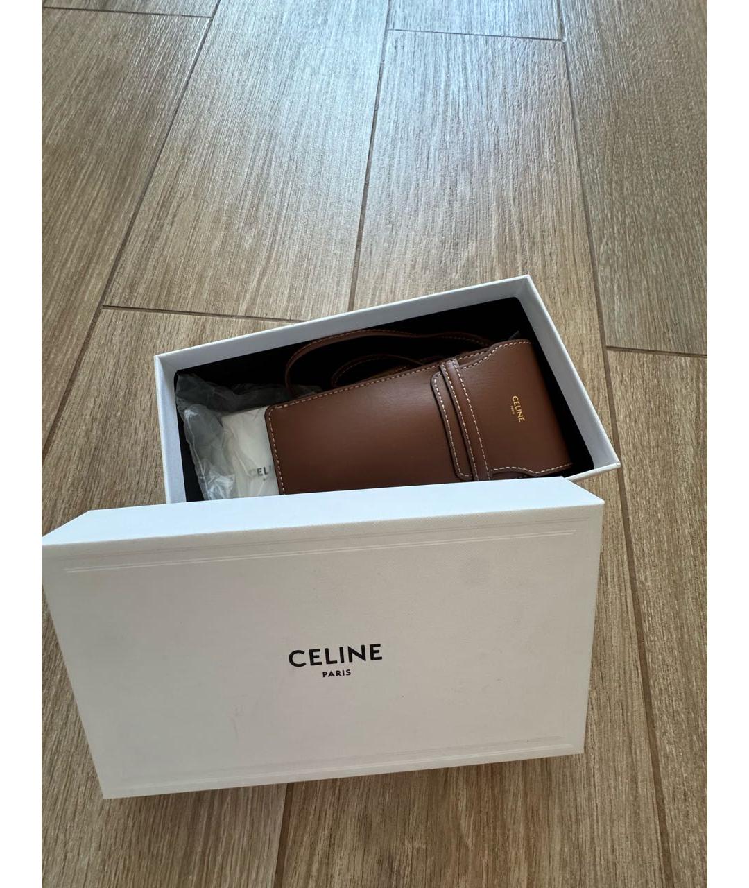 CELINE Золотые металлические солнцезащитные очки, фото 3