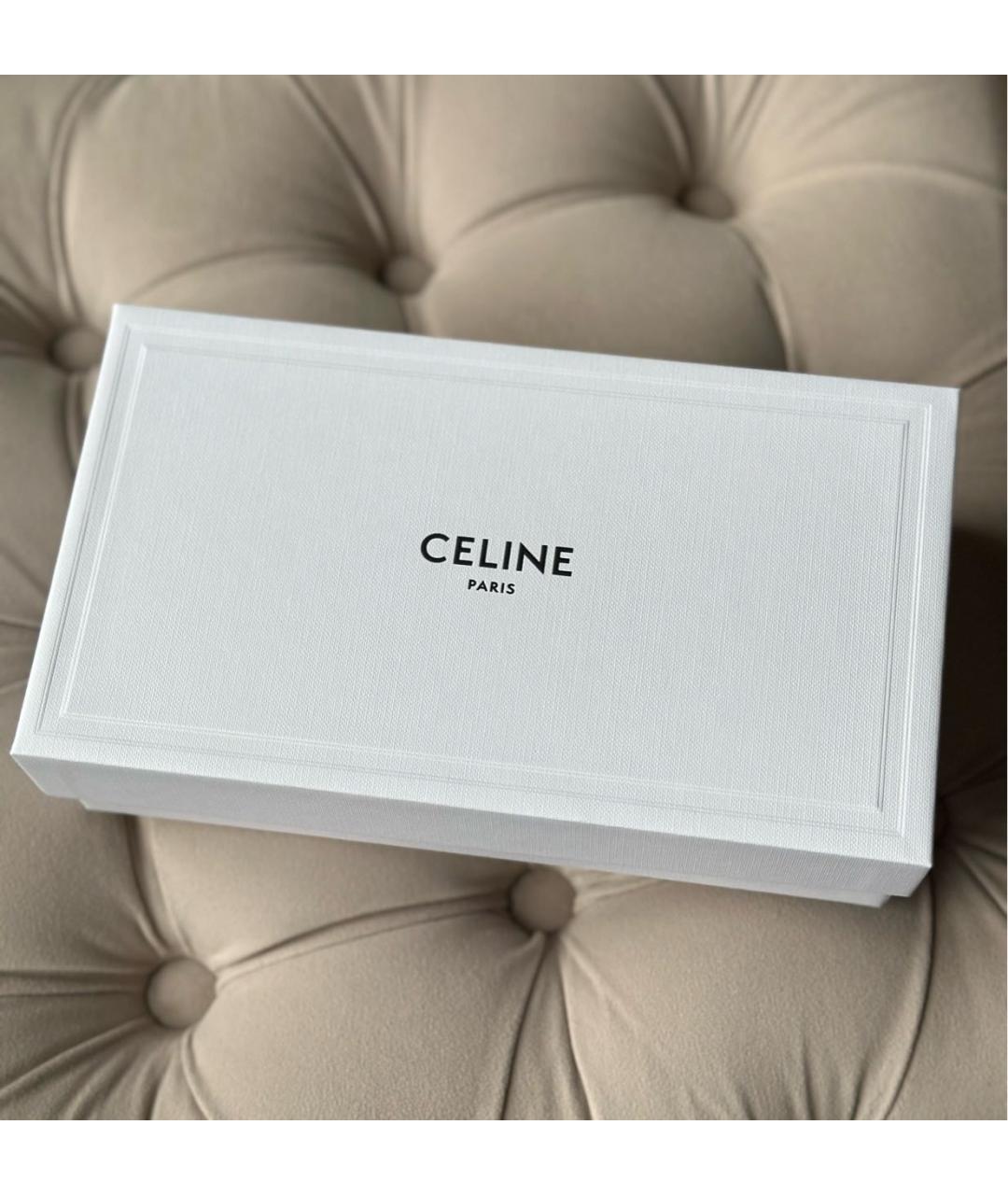 CELINE Черные металлические солнцезащитные очки, фото 5