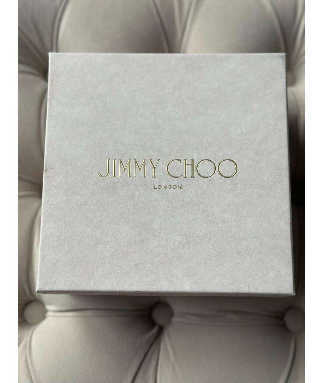 JIMMY CHOO Черный кожаный ремень, фото 5