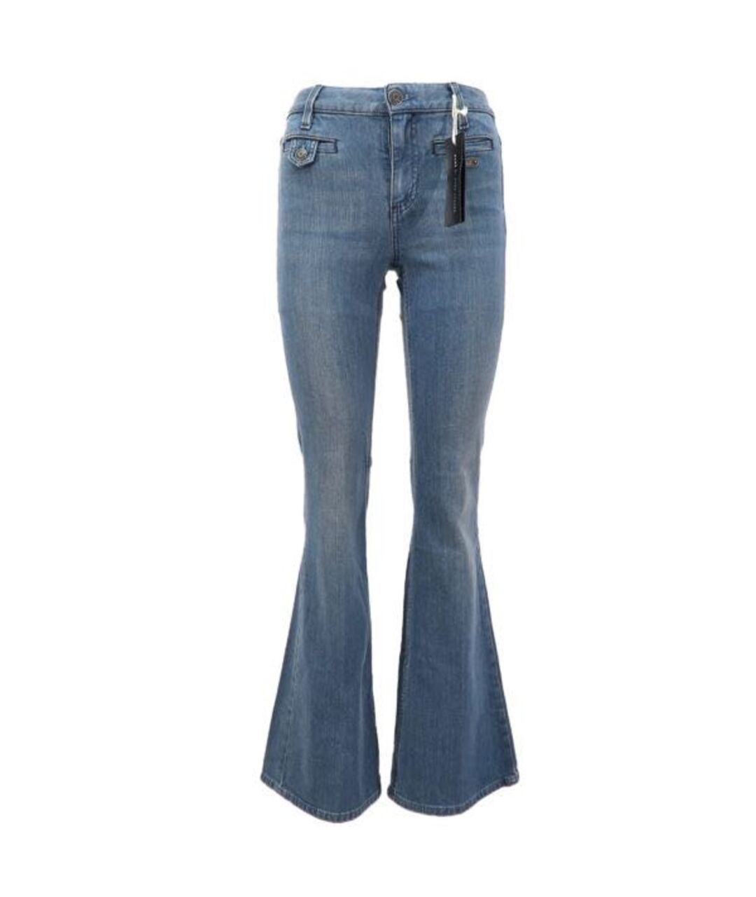 MARC JACOBS Синие хлопко-эластановые джинсы клеш, фото 1