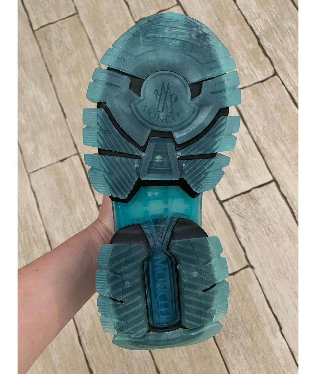 MONCLER Мульти кожаные кроссовки, фото 8