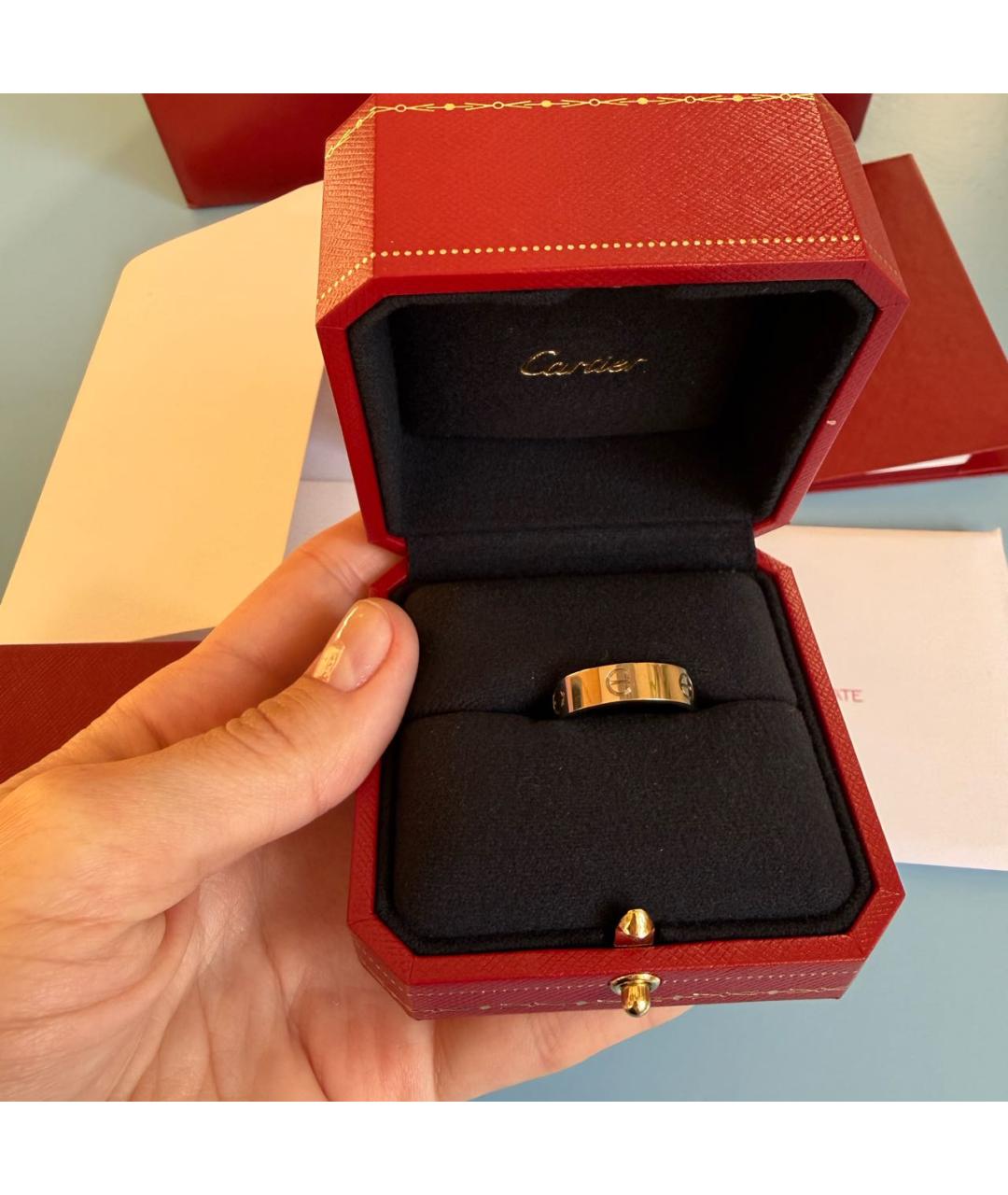 CARTIER Серебряное кольцо из белого золота, фото 7