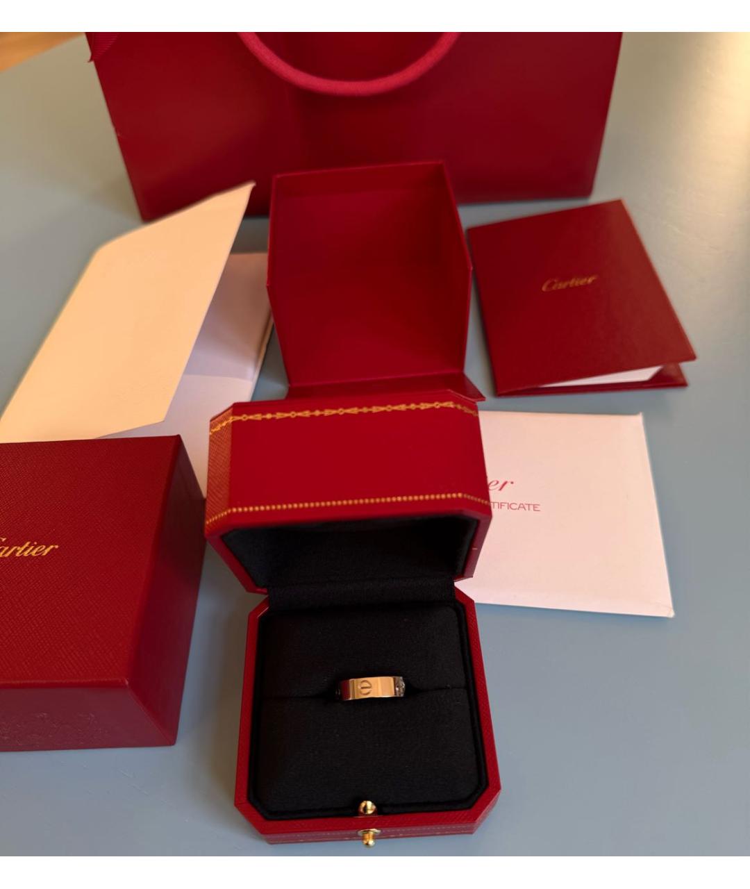 CARTIER Серебряное кольцо из белого золота, фото 6
