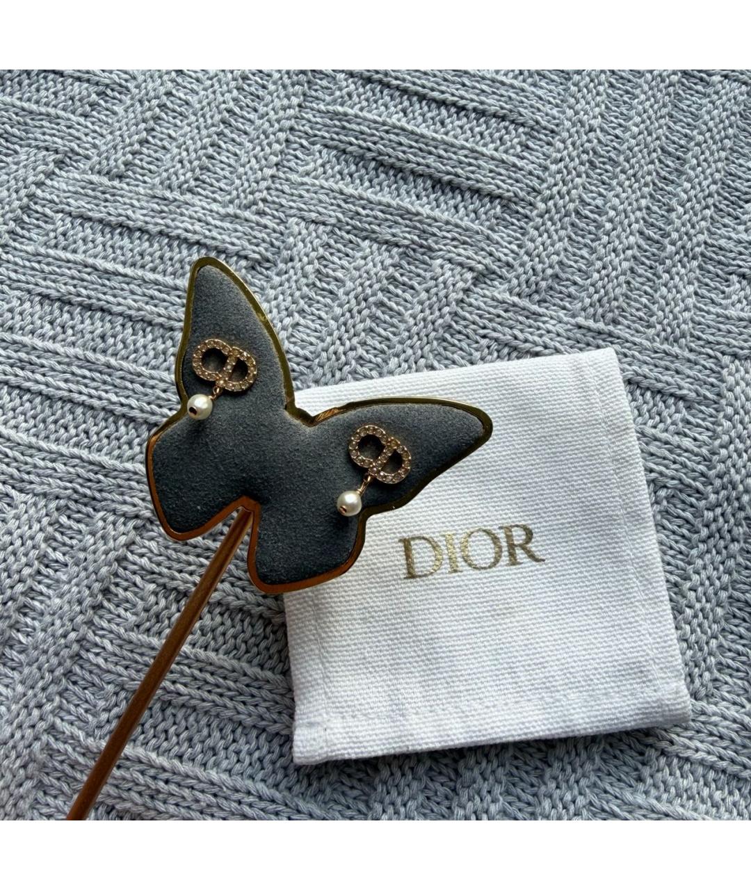 CHRISTIAN DIOR Золотые серьги, фото 3