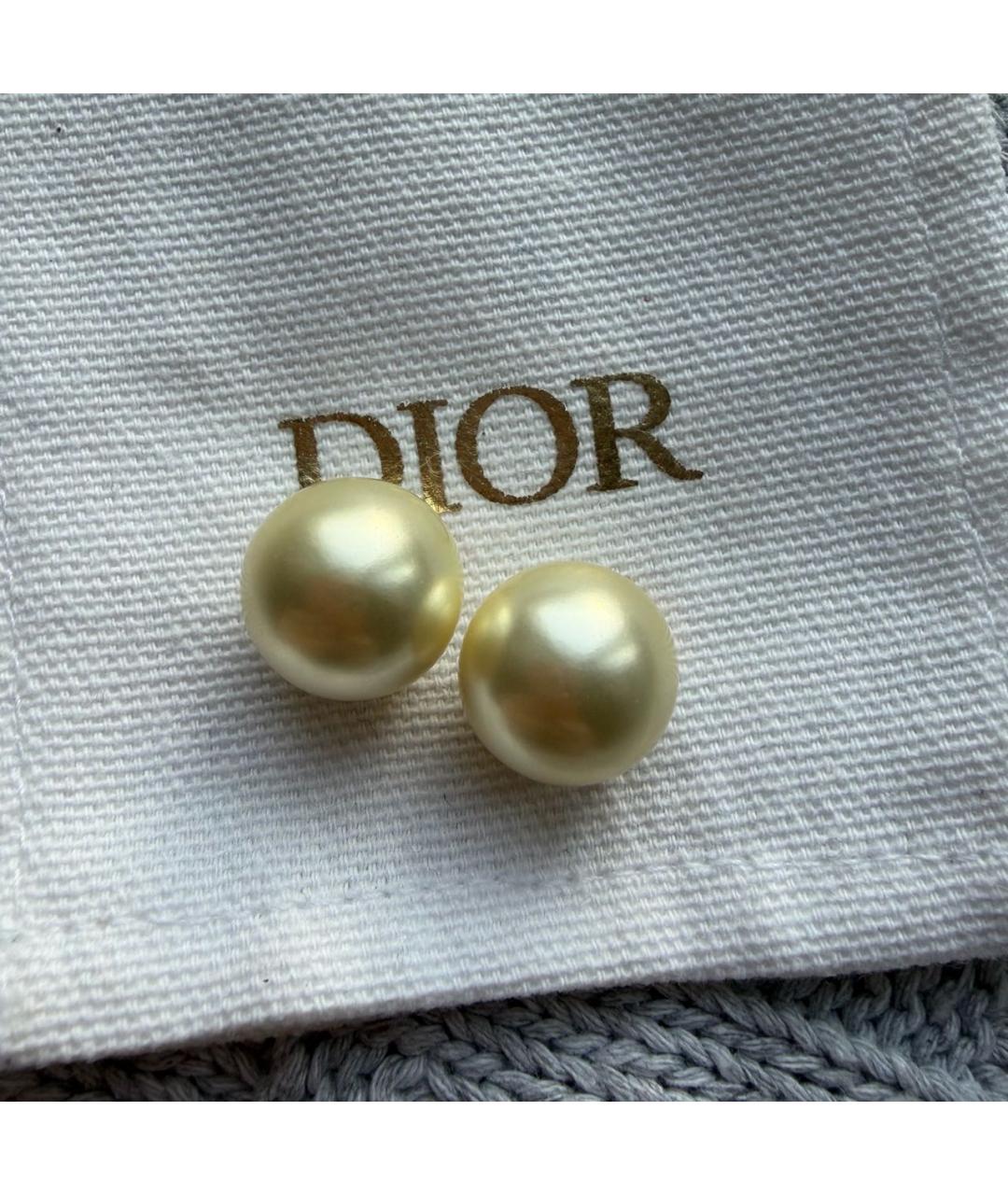 CHRISTIAN DIOR Золотые серьги, фото 7