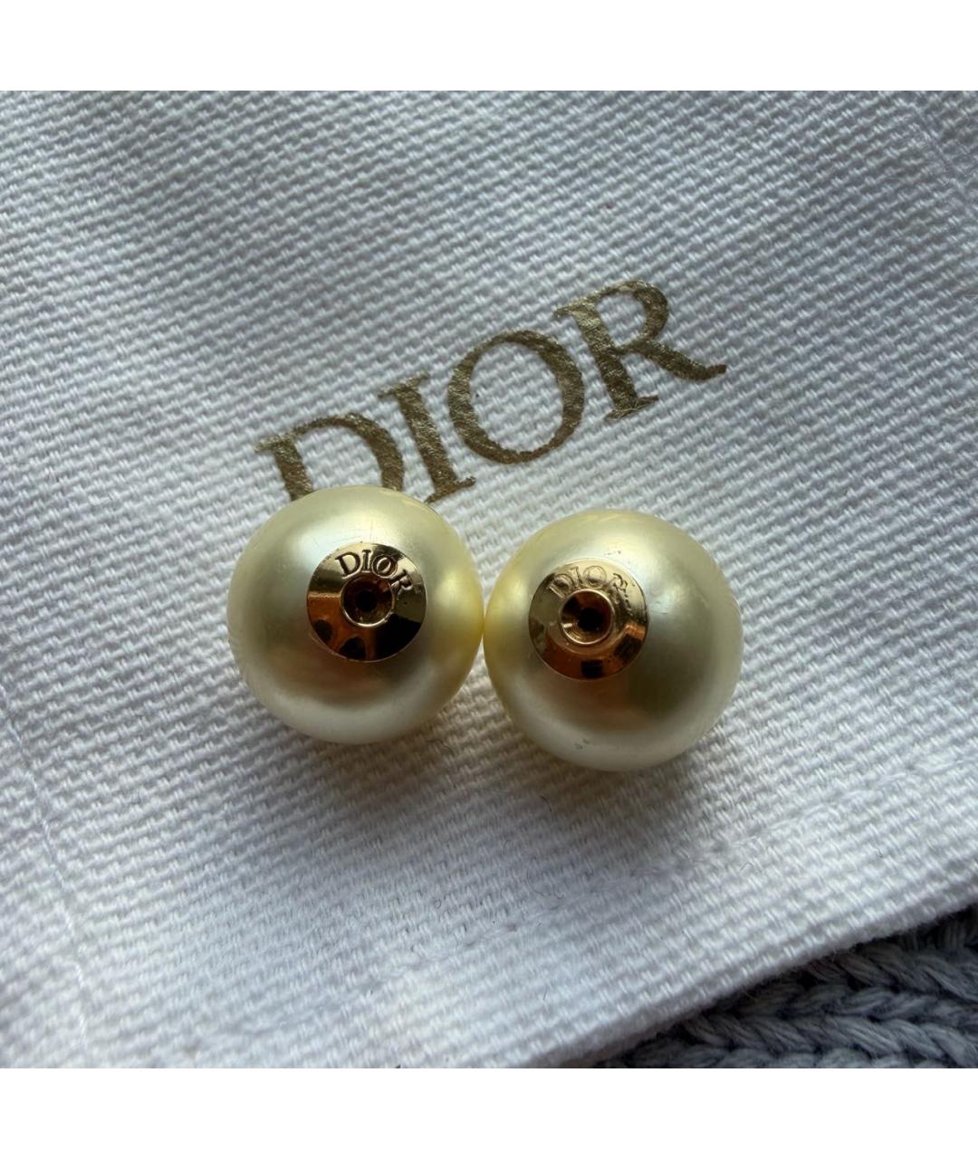 CHRISTIAN DIOR Золотые серьги, фото 6