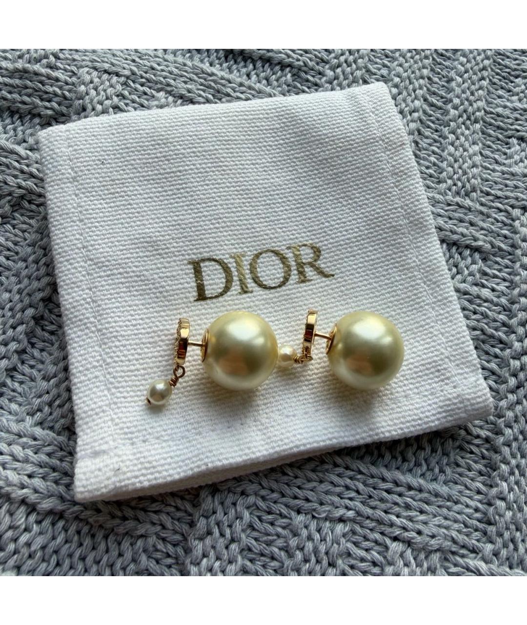 CHRISTIAN DIOR Золотые серьги, фото 2