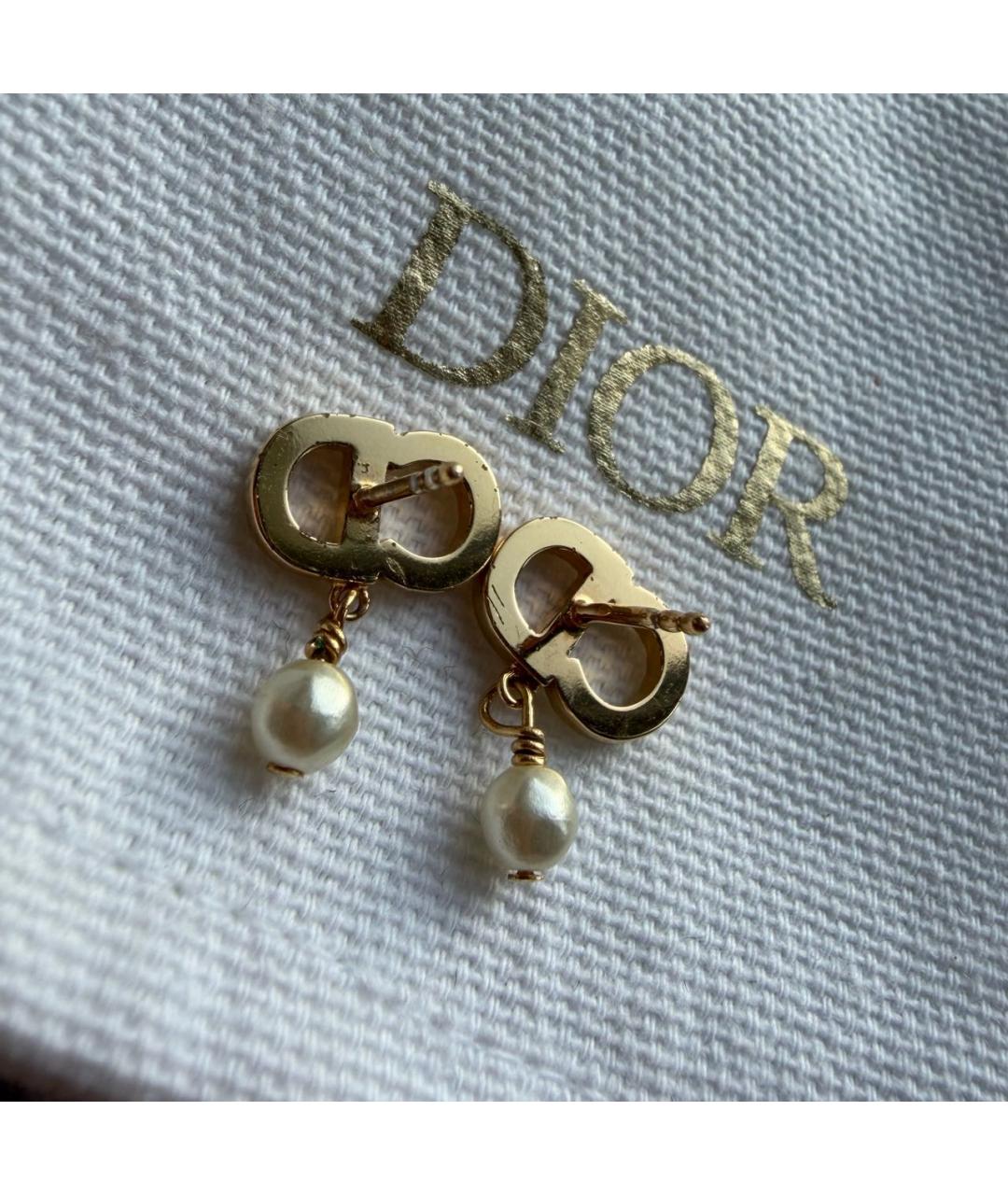 CHRISTIAN DIOR Золотые серьги, фото 5