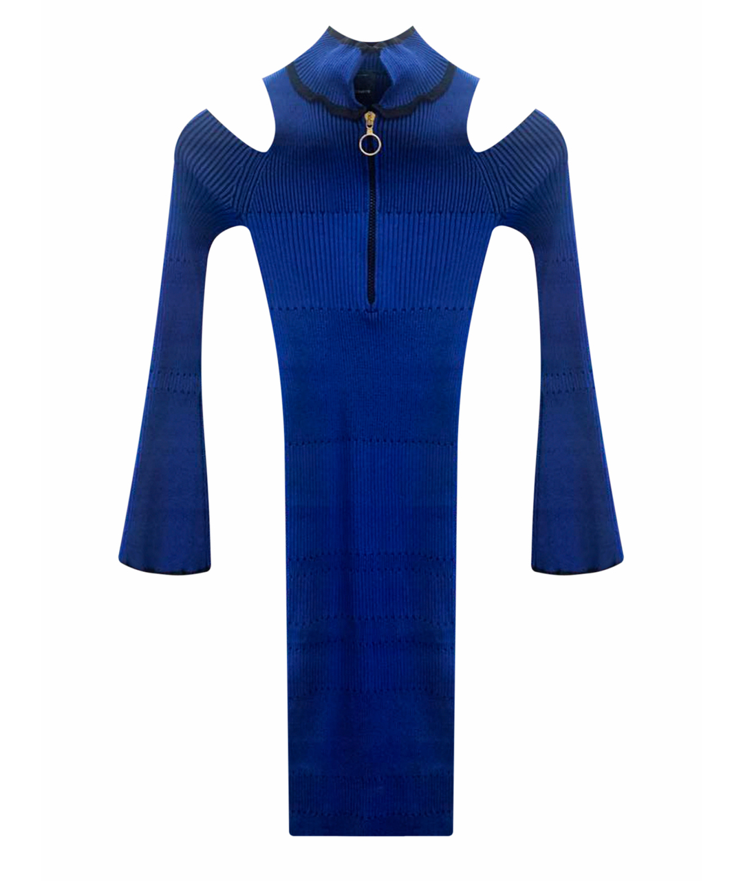 PINKO Синее вискозное повседневное платье, фото 1