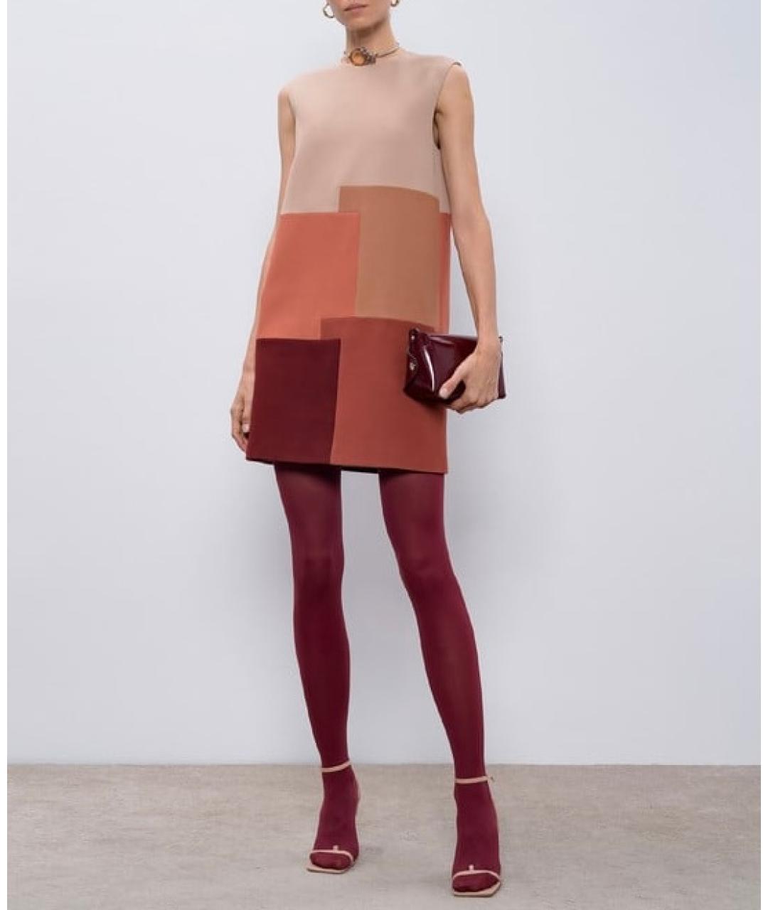 CHRISTIAN DIOR Мульти шерстяное платье, фото 2