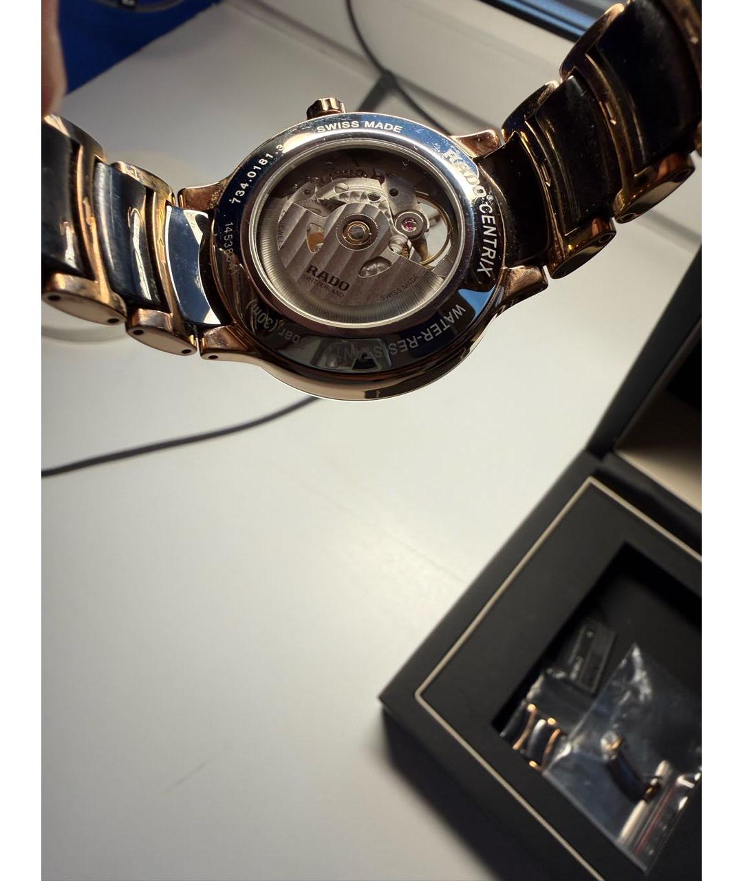 RADO Коричневые часы, фото 2
