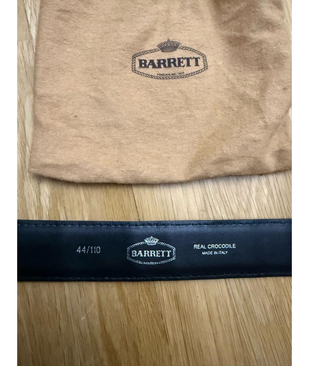 BARRETT Черный ремень из экзотической кожи, фото 5