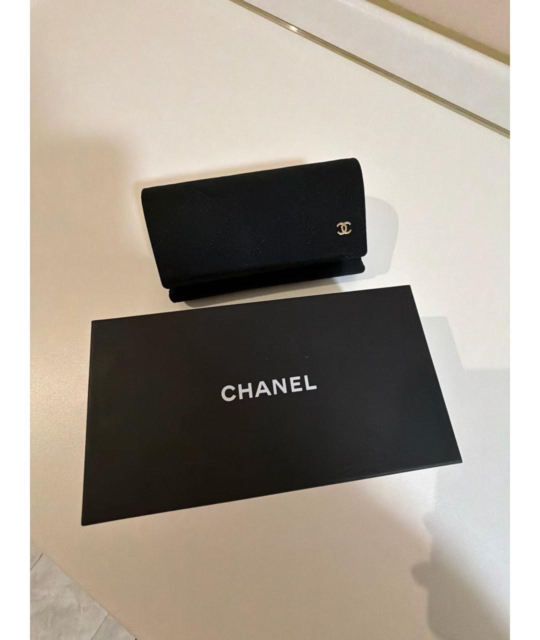 CHANEL Черные пластиковые солнцезащитные очки, фото 4