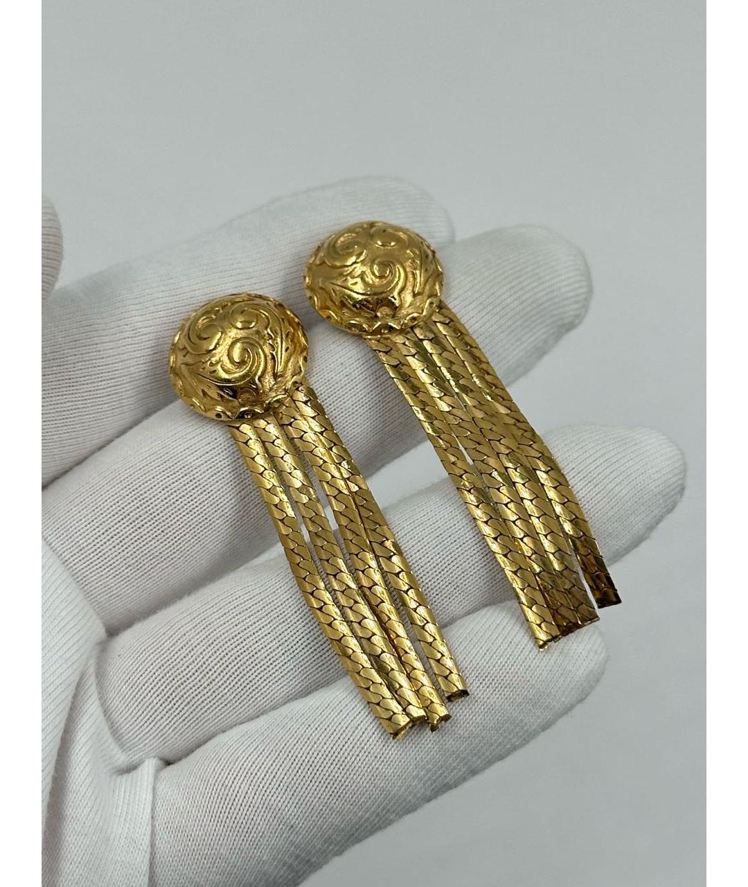 GIVENCHY Золотые позолоченные серьги, фото 3