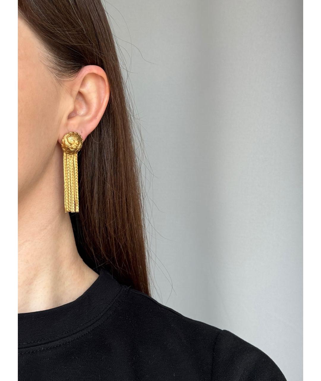 GIVENCHY Золотые позолоченные серьги, фото 5