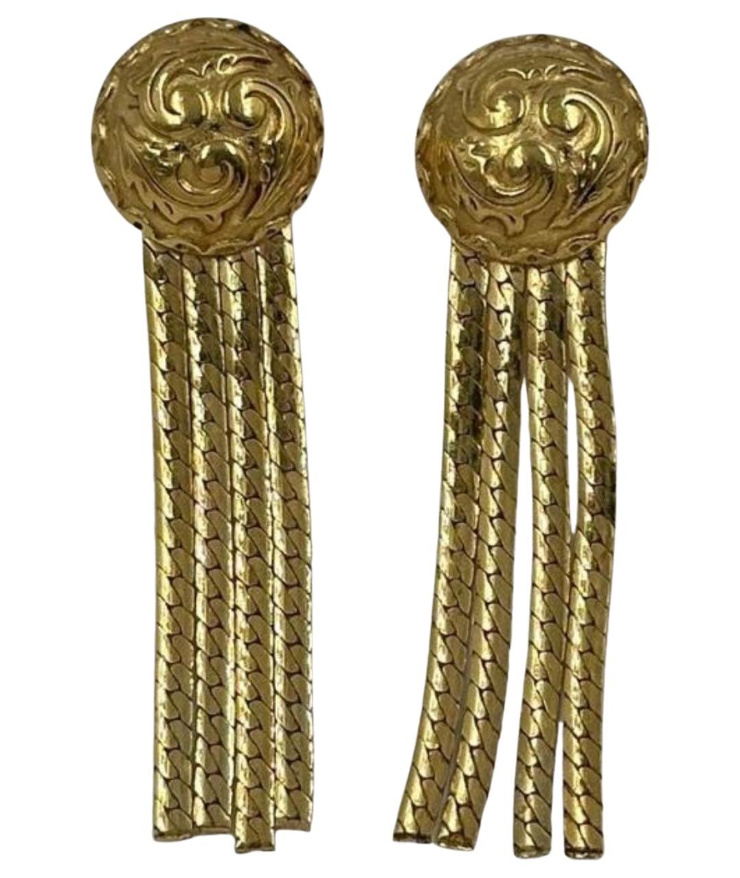 GIVENCHY Золотые позолоченные серьги, фото 1