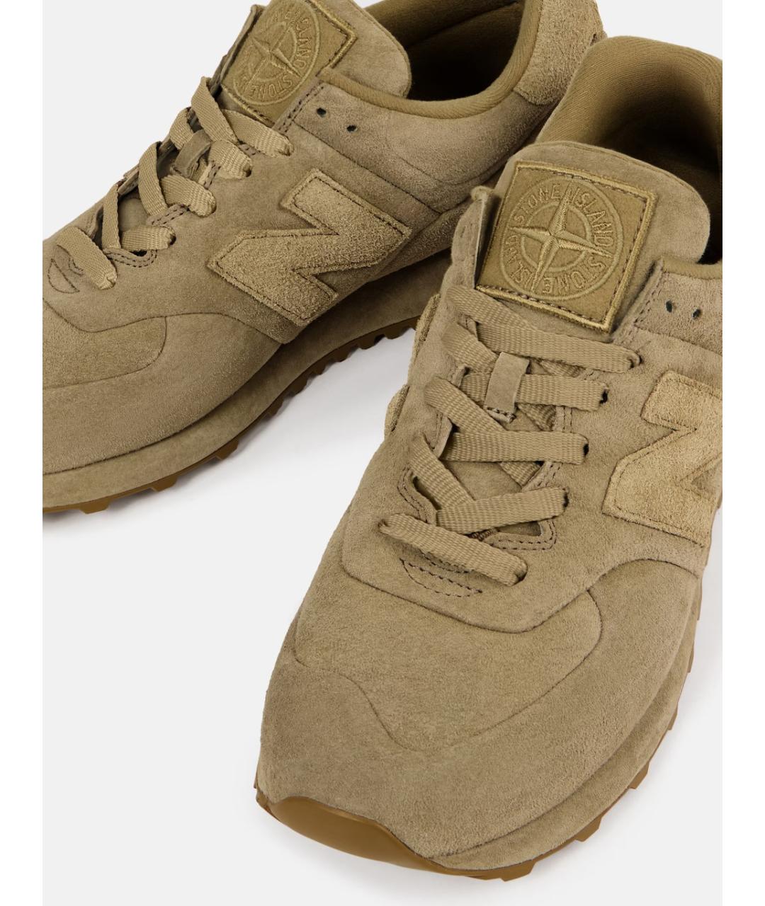 NEW BALANCE Бежевые замшевые кроссовки, фото 9