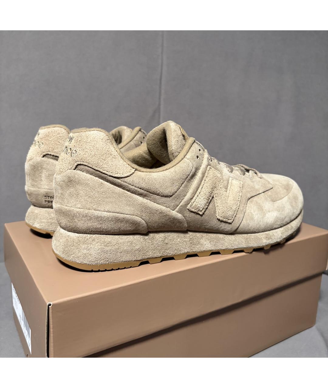 NEW BALANCE Бежевые замшевые кроссовки, фото 8