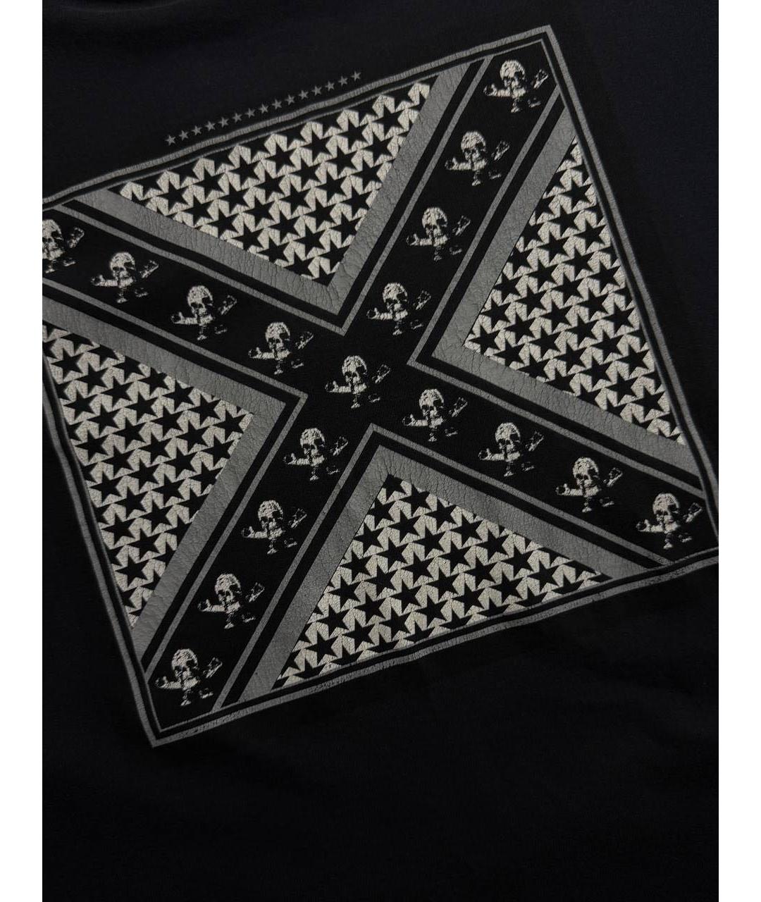 CHROME HEARTS Черная хлопковая футболка, фото 4