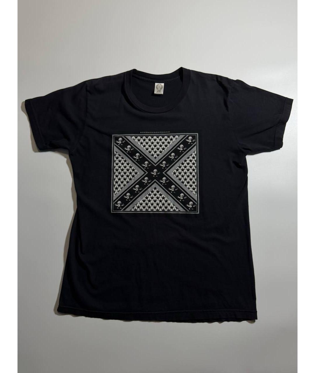 CHROME HEARTS Черная хлопковая футболка, фото 2