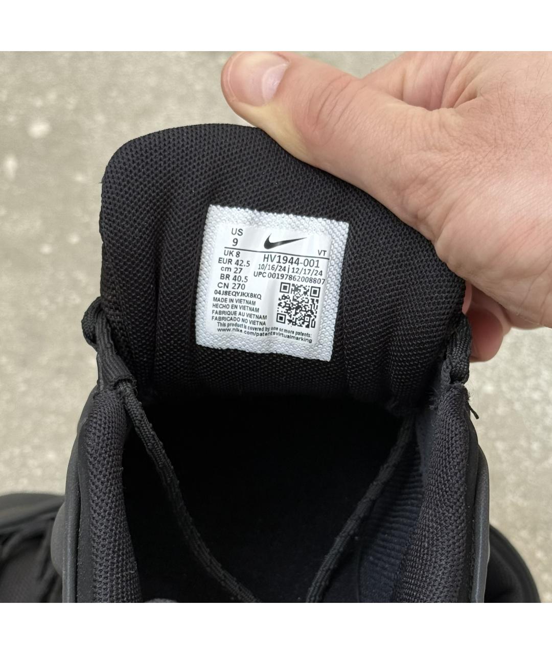 NIKE Черные низкие кроссовки / кеды, фото 7