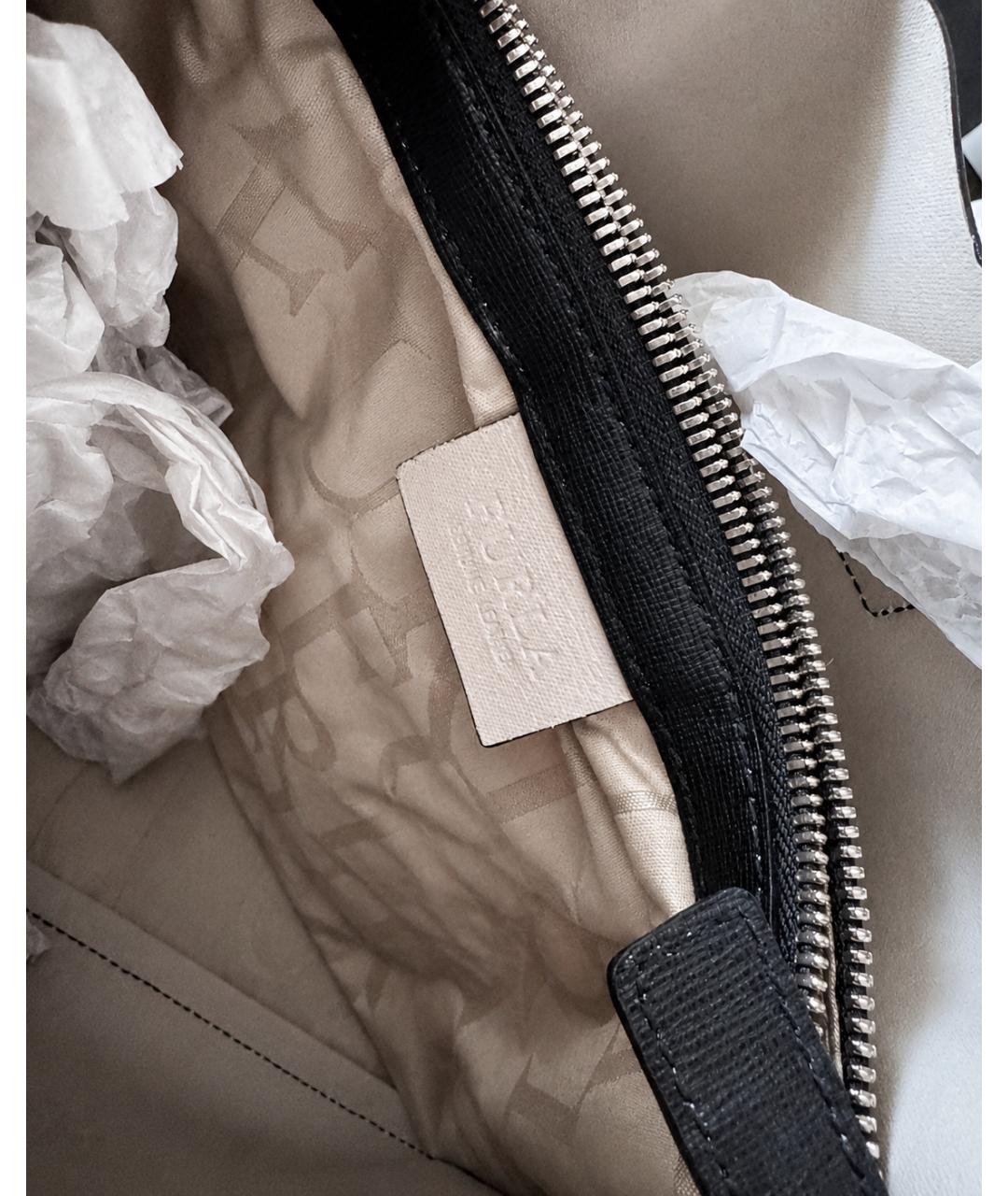 FURLA Черная сумка с короткими ручками из искусственной кожи, фото 4