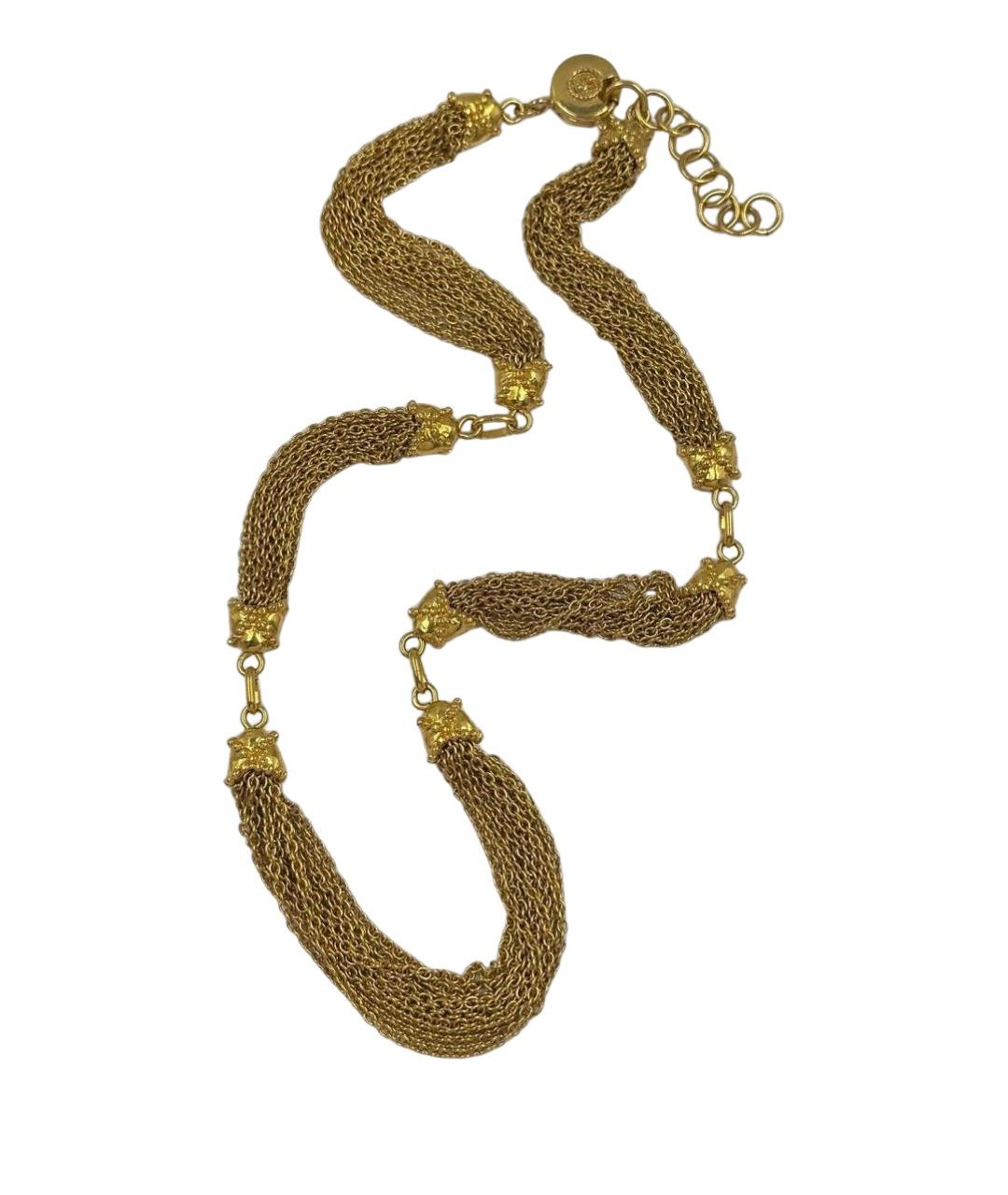 SONIA RYKIEL Золотое позолоченное колье, фото 1
