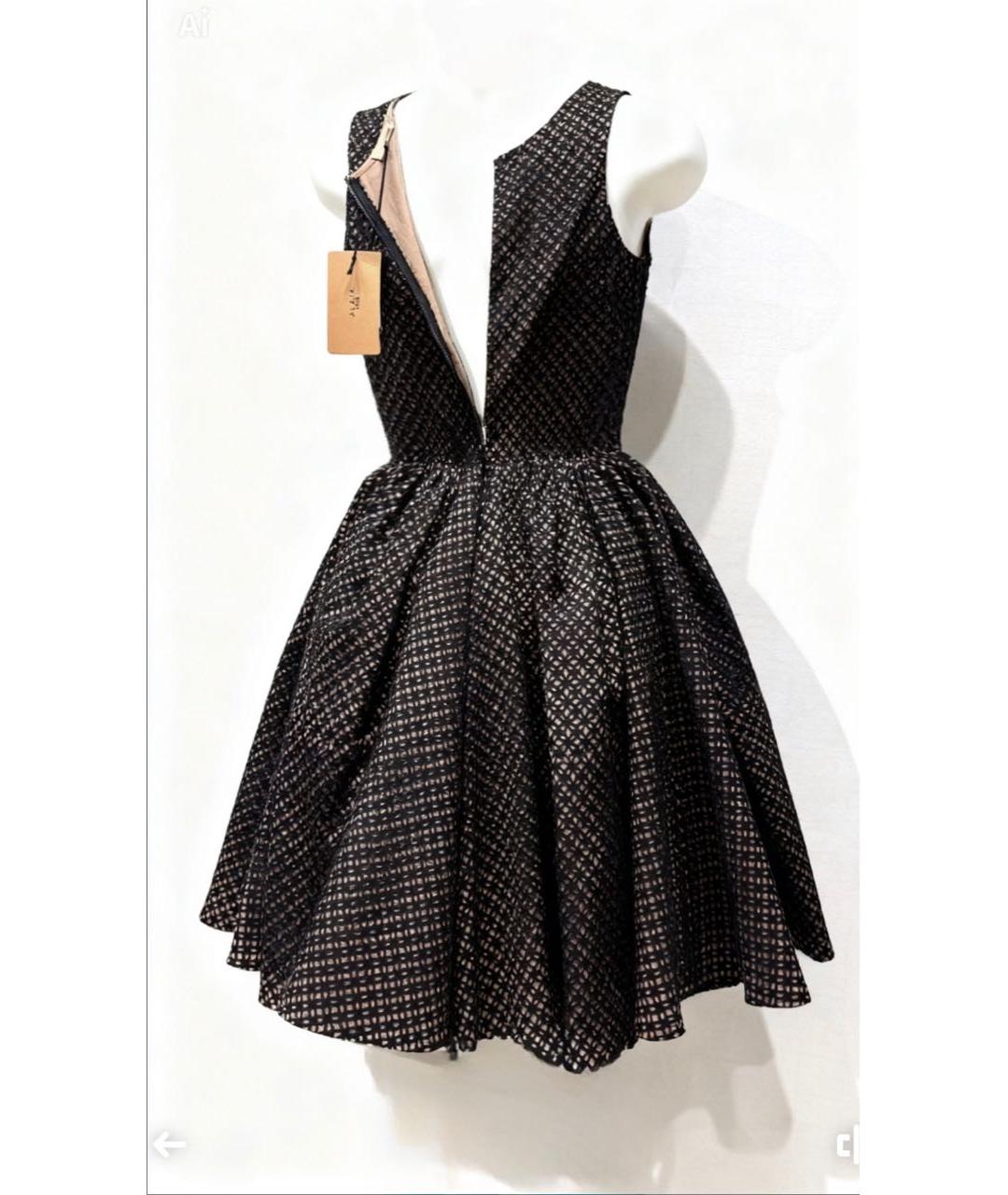 ALAIA Черное хлопковое коктейльное платье, фото 2