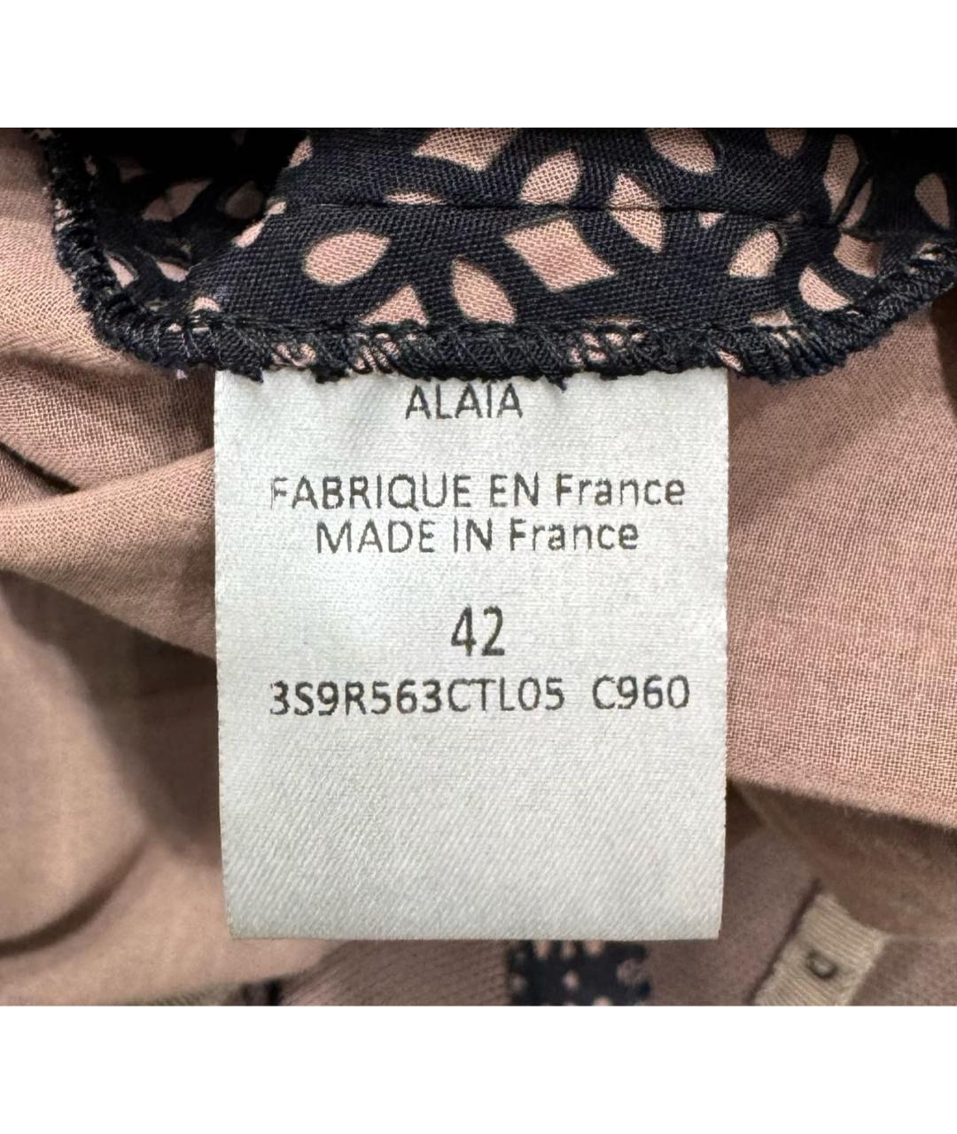 ALAIA Черное хлопковое коктейльное платье, фото 5