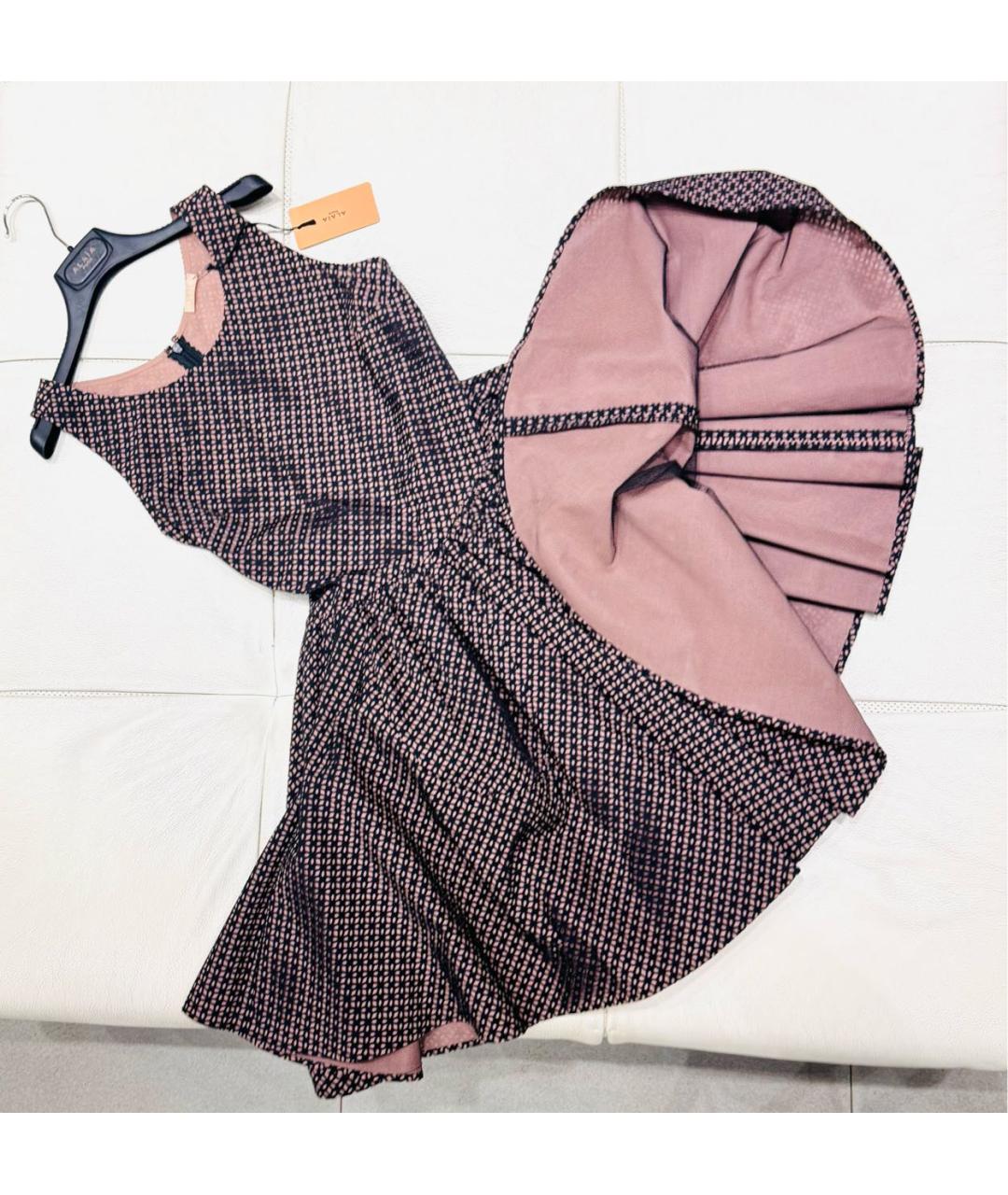 ALAIA Черное хлопковое коктейльное платье, фото 7