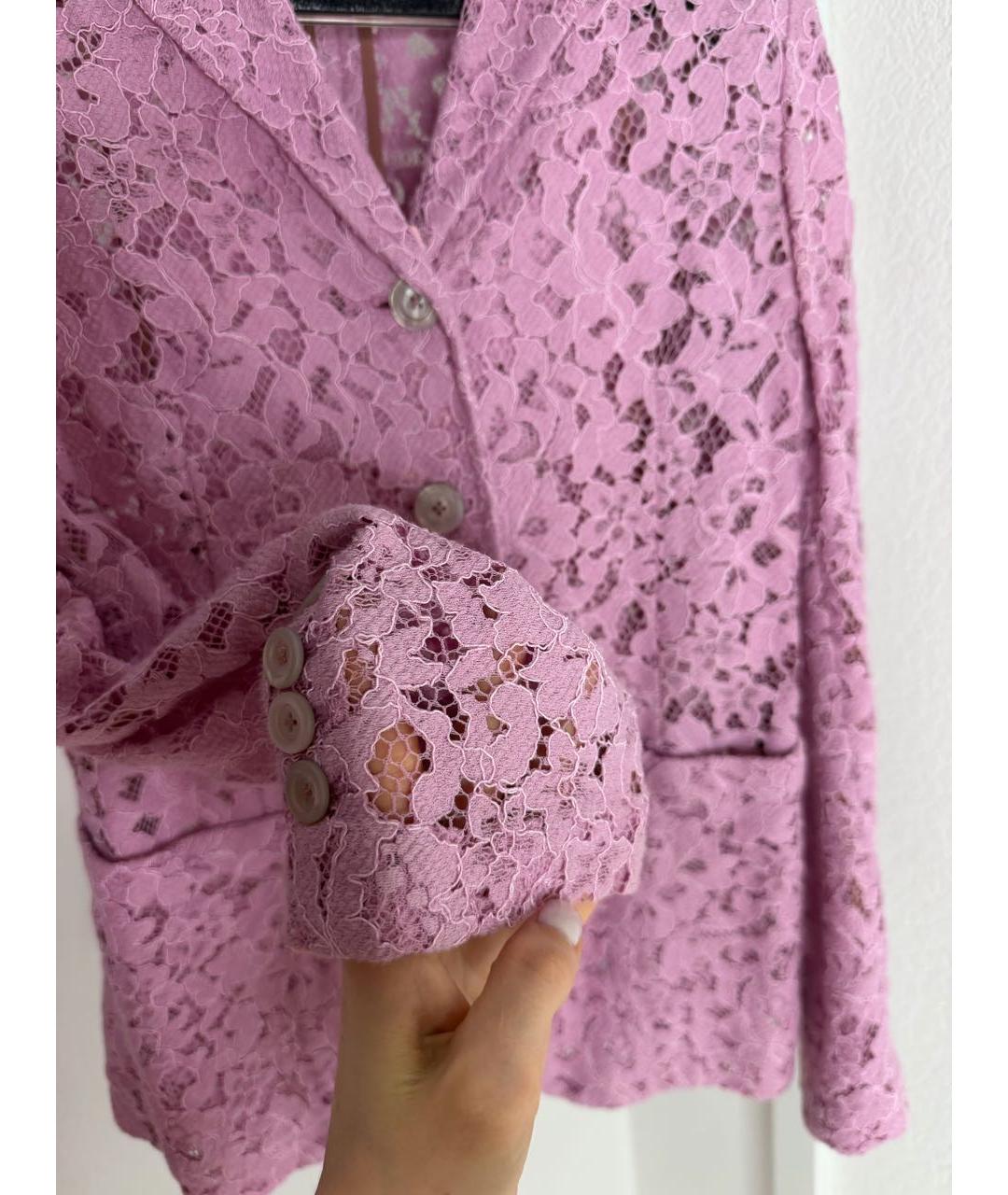 GUCCI Розовый вискозный костюм с брюками, фото 5
