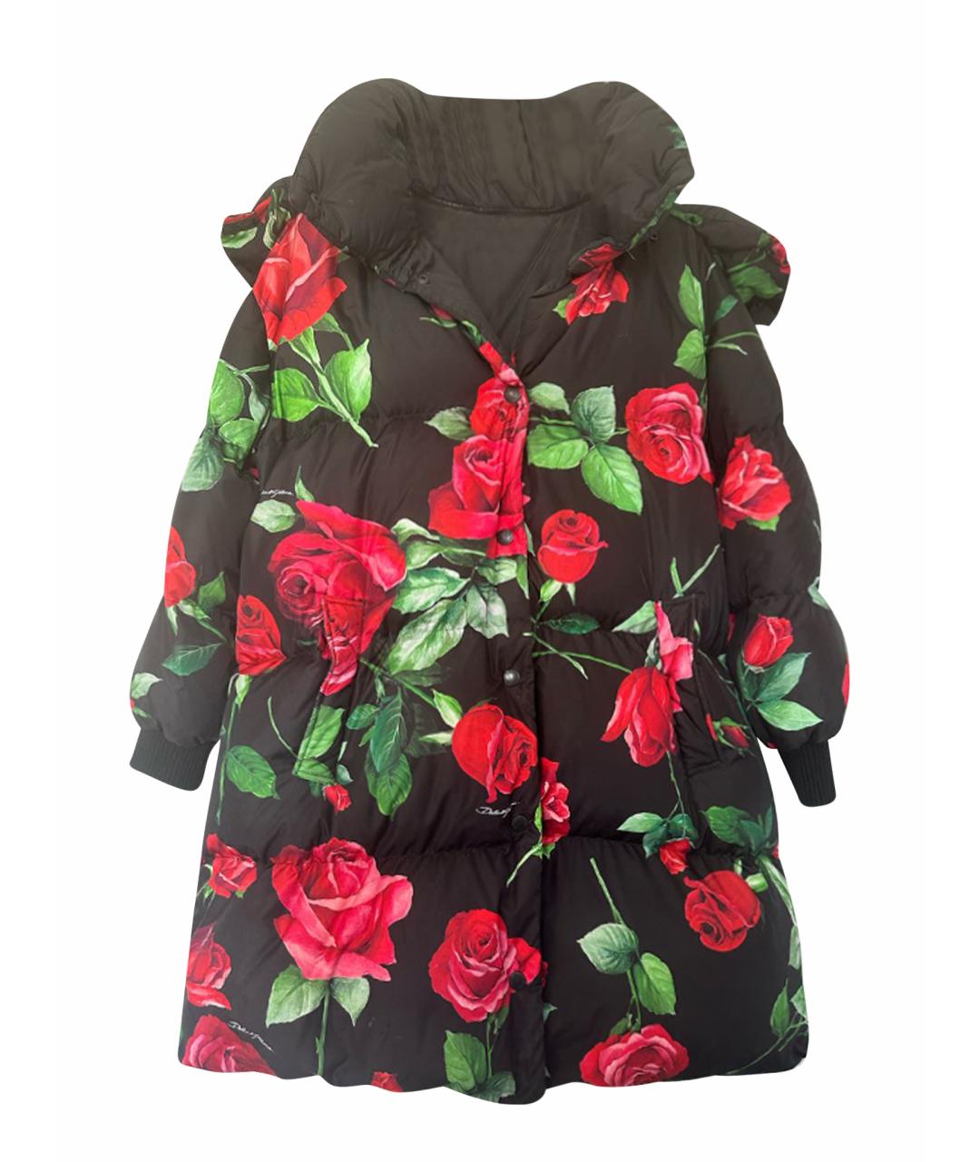 DOLCE&GABBANA Мульти полиэстеровый пуховик, фото 1