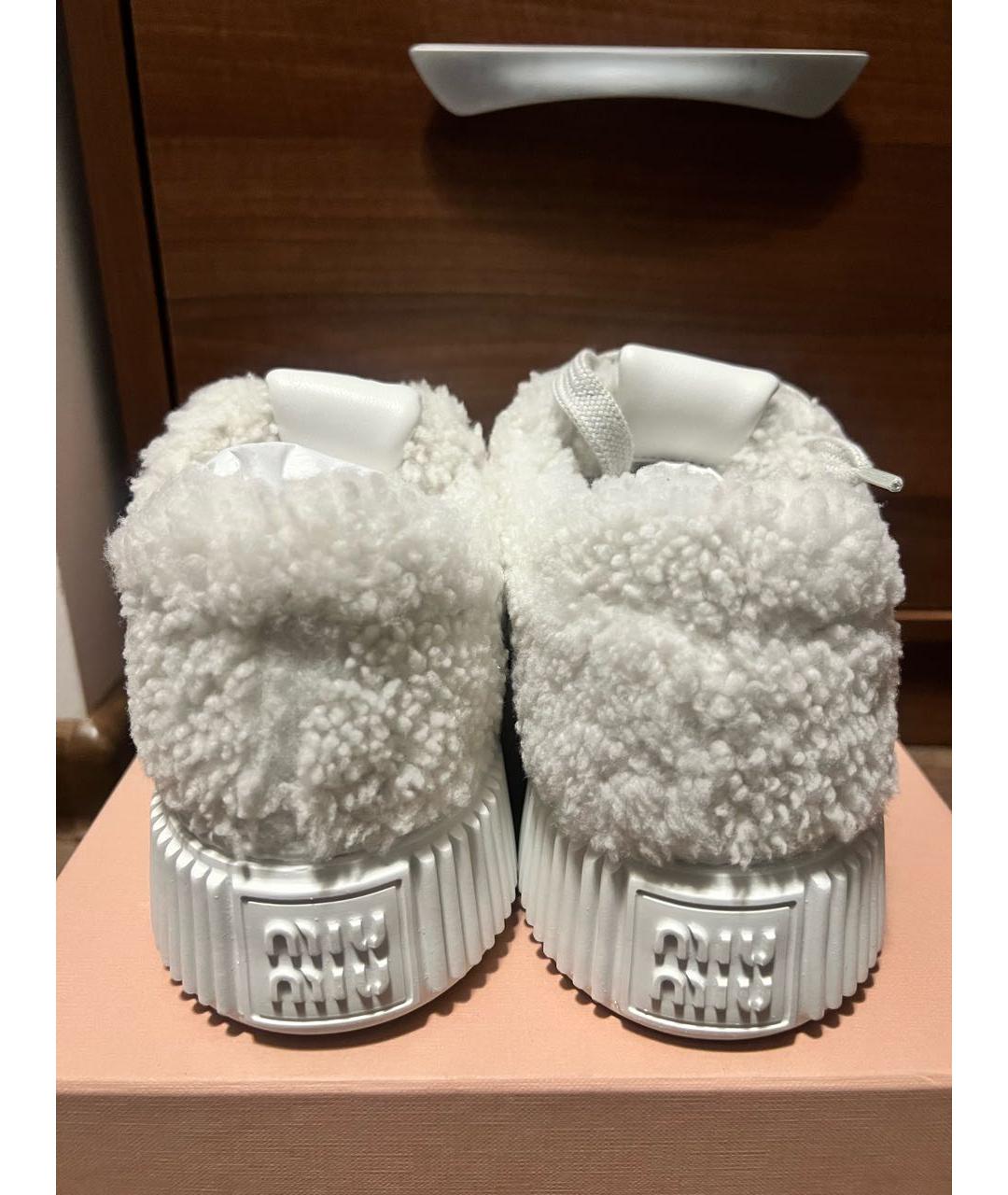 MIU MIU Белые кроссовки, фото 4