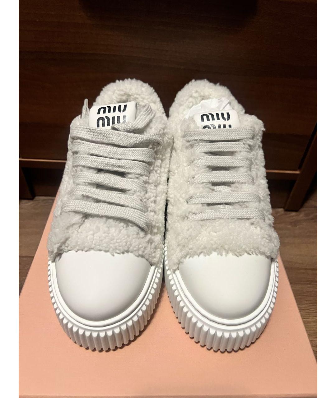 MIU MIU Белые кроссовки, фото 2