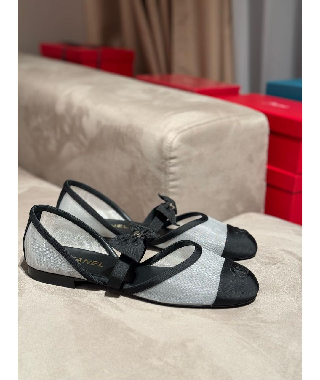 CHANEL Белые кожаные балетки, фото 8