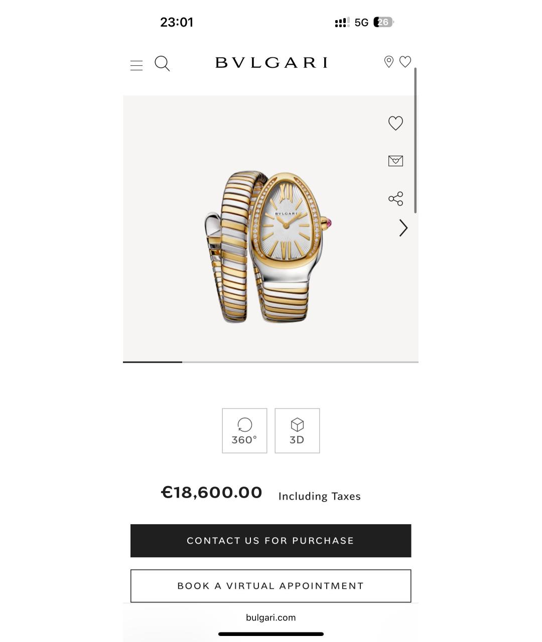 BVLGARI Часы из желтого золота, фото 8