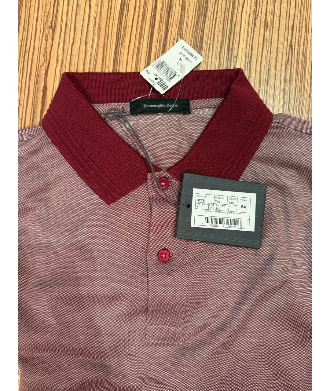 ERMENEGILDO ZEGNA XXX Хлопко-льняное поло с коротким рукавом, фото 5